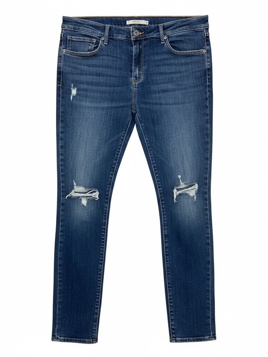 Levi's Denim - Levi’s 711 Skinny Dark Blue Distressed Women's Jeans